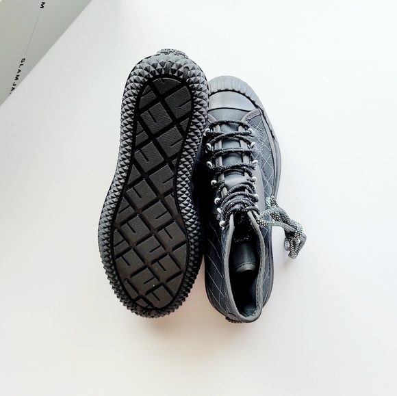 Converse x Slam Jam Bosey MC Hi Black Silver Women's 6.5 - Picture 5 of 6